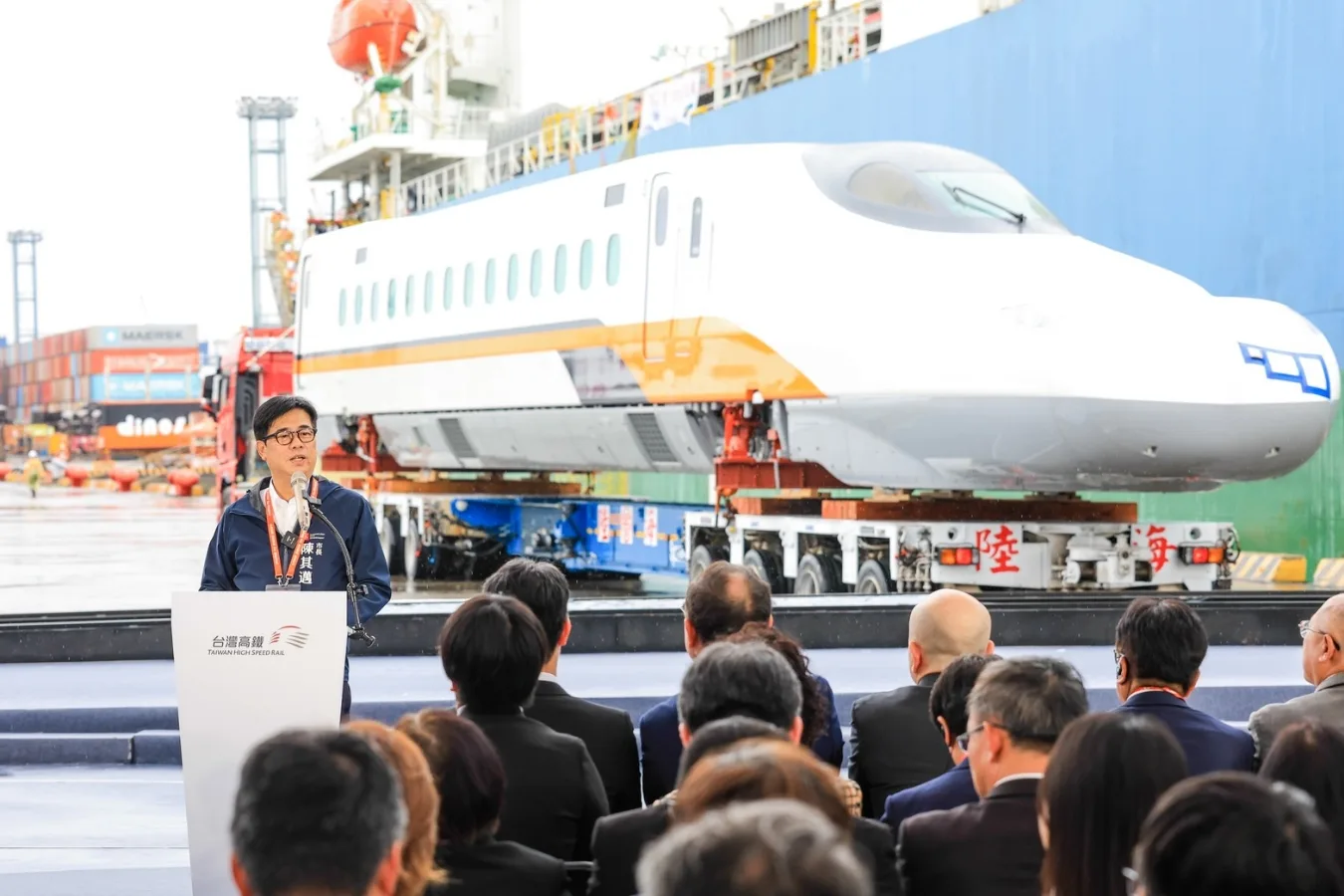 高鐵N700ST新車抵高雄 陳其邁：見證城市轉型蛻變