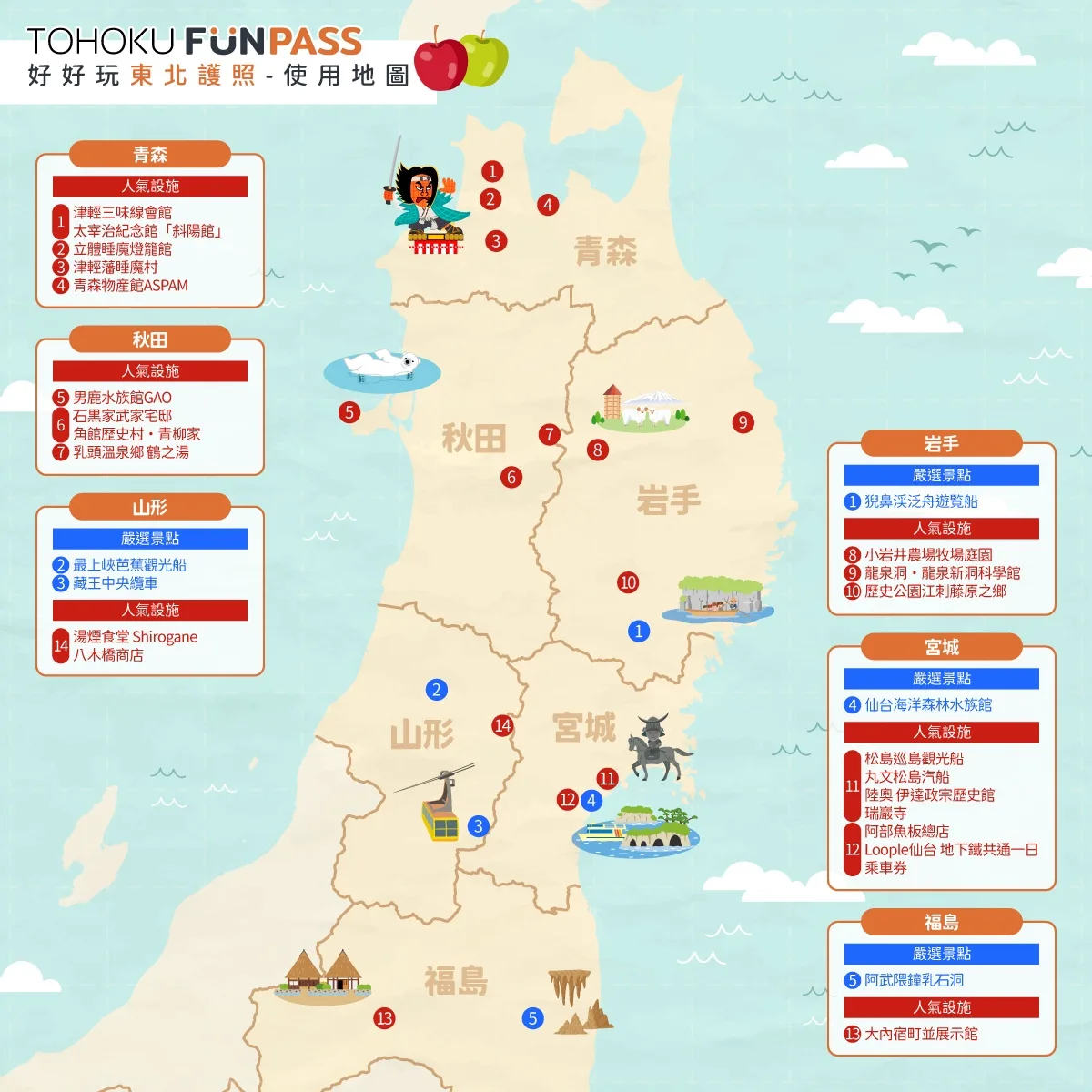 東北FunPASS地圖